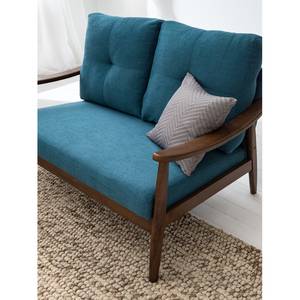 Sofa Benson I (2-Sitzer) Webstoff - Blau