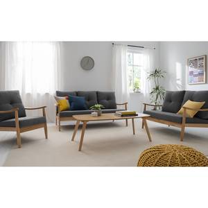 Sofa Benson II (2-Sitzer) Webstoff - Grau