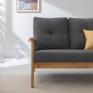 Sofa Benson II (2-Sitzer) Webstoff - Grau