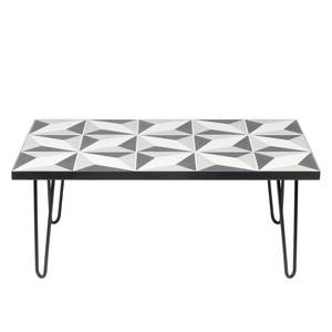 Table basse Evart Gris / Blanc