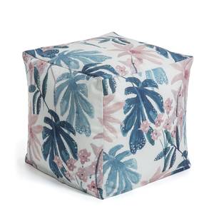 Pouf Ariane Webstoff - Creme / Pastell