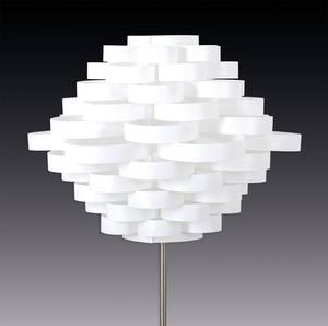 Staande lamp White Line roestvrij staal - wit