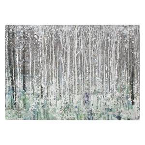 Impression d’art Pirna I Gris - En partie en bois massif - 100 x 70 x 3 cm