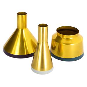 Vasen-Set Culture (3-teilig) Metall - Lila / Grau