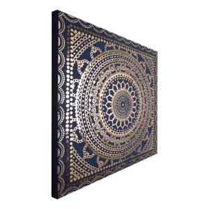 Bild Nepal Blau - Holz teilmassiv - 80 x 80 x 3 cm