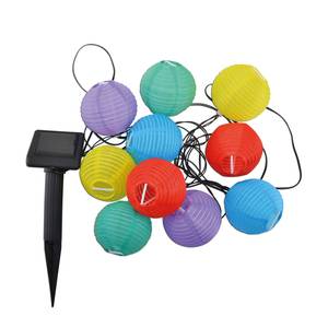 Guirlande lumineuse Lampion Matière plastique - Multicolore