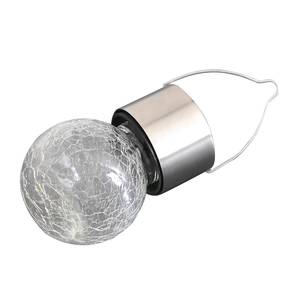 LED-solarhanglamp Carpi (5-delige set) Glas/metaal - zilverkleurig