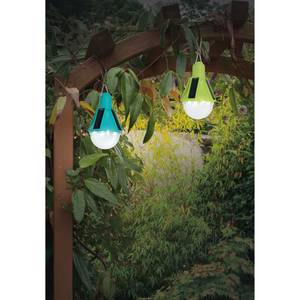 LED-Solar Pendelleuchte Sora (2er Set) Acrylglas - Türkis