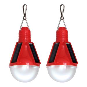 LED-Solar Pendelleuchte Sora (2er Set) Acrylglas - Rot