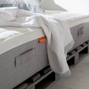 Palettenbett Smood Kiefer massiv - grau gebeizt - 200 x 200 cm - Grau - 200 x 200cm