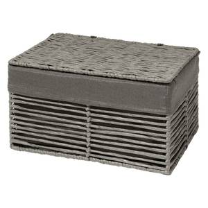 Aufbewahrungsbox Kastel Papier / Webstoff - Grau