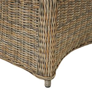 Chaise de jardin Lambrini Polyrotin / Tissu - Beige