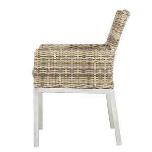 Gartenstuhl Denver Polyrattan / Edelstahl - Beige