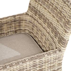 Gartenstuhl Denver Polyrattan / Edelstahl - Beige