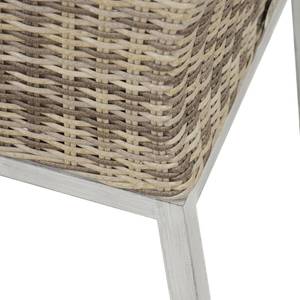 Gartenstuhl Denver Polyrattan / Edelstahl - Beige