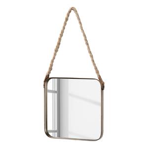 Miroir Stig Miroir en verre / Acier - Cuivre - 36 x 8 x 36 cm