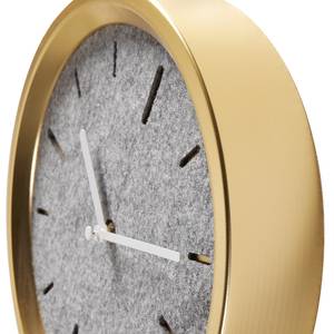 Wanduhr Nexus Aluminium - Gold / Grau - Gold