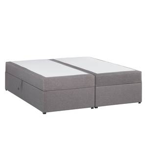 Gestoffeerd bed Asmara 160 x 200 cm - zonder hoofdeinde - Grijs - 160 x 200cm - Zonder hoofdeinde