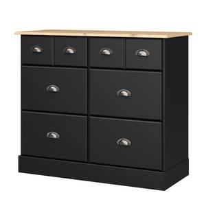 Commode Nola II Noir - Noir - Largeur : 91 cm