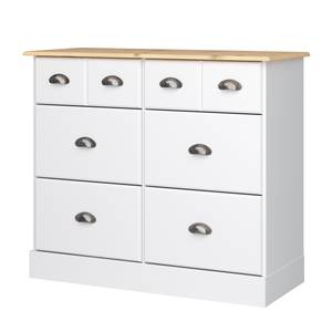 Commode Nola II Blanc - Blanc - Largeur : 91 cm