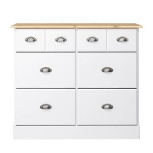 Commode Nola II Blanc - Blanc - Largeur : 91 cm