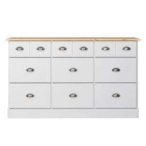 Commode Nola II Blanc - Blanc - Largeur : 134 cm