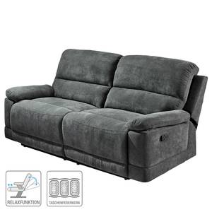 Sofa Leticia (3-Sitzer) Mikrofaser - Grau