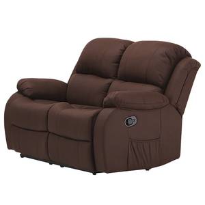 Canapé Ravels (2 places) Microfibre - Marron