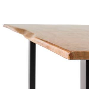 Table Kapra Acacia massif / Métal - 200 x 100 cm - Noir