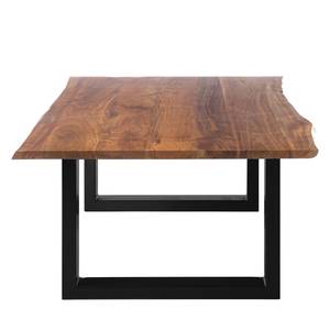 Table basse Kapra Acacia massif / Métal - Acacia / Noir - Largeur : 120 cm