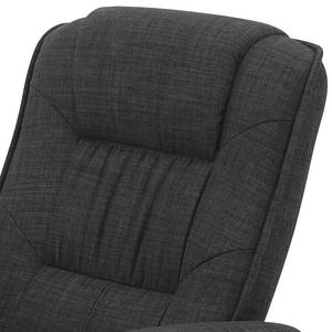 Relaxfauteuil Modelo Vlakweefsel - donkergrijs/zilverkleurig