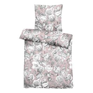 Parure de lit en satin Mako Sophie Coton - Rose clair