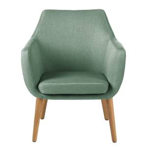 Fauteuil Nicholas geweven stof - Olijfgroen