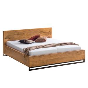 Houten bed Woodson massief acaciahout - 160 x 200 cm - Acaciahouten Lichtbruin - 180 x 200cm