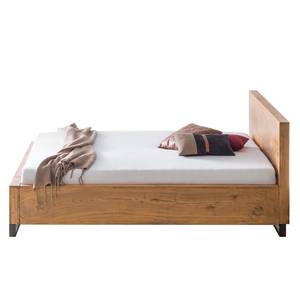 Houten bed Woodson massief acaciahout - 160 x 200 cm - Acaciahouten Lichtbruin - 180 x 200cm