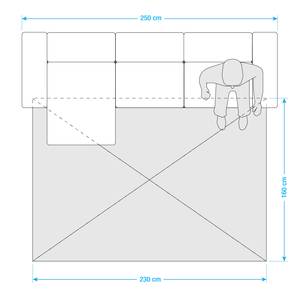 In-/Outdoorteppich Savannah I Polypropylen - wendbar - Matt Sand - 160 x 230 cm