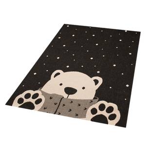 Kinderteppich Icebear Stan Kunstfaser - Schwarz / Creme