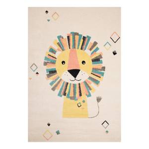 Kinderteppich Lion Stan Kunstfaser - Beige / Gelb