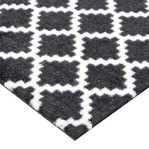 Tapis de couloir Elegance Fibres synthétiques - Noir / Blanc