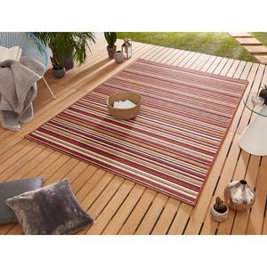 Tapis intérieur / extérieur Bamboo Fibres synthétiques - Rouge - 160 x 230 cm