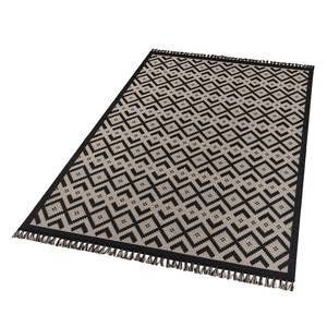 Kurzflorteppich Kopenhagen Mischgewebe - Beige / Schwarz - 133 x 195 cm