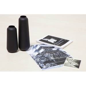 Vases Belaga (lot de 2) Acier - Noir