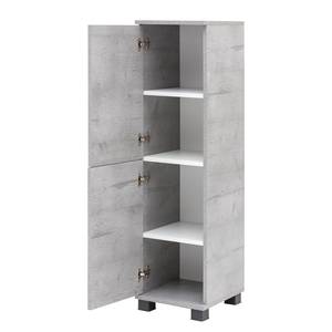 Armoire colonne Zadar anthracite - Gris minéral - Largeur : 30 cm