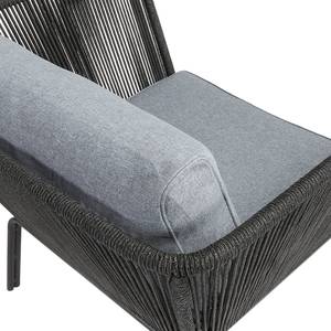 Fauteuil de jardin Bellano I Acier / Matière plastique - Gris / Anthracite