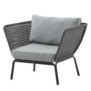 Fauteuil de jardin Bellano II Acier / Matière plastique - Gris