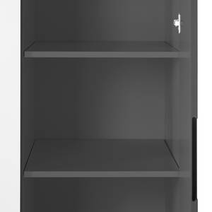 Armoire à portes battantes LINDHOLM Gris - Largeur : 154 cm