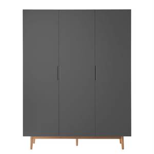 Drehtürenschrank LINDHOLM Grau - Breite: 154 cm