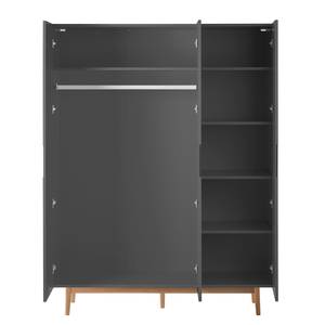 Armoire à portes battantes LINDHOLM Gris - Largeur : 154 cm