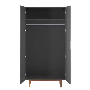 Drehtürenschrank Lindholm Grau / Roteiche - Breite: 103 cm