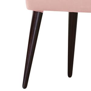 Gestoffeerde stoel Felin vlakweefsel/massief beukenhout - Roze